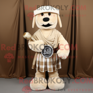 Beige sækkepibe maskot...