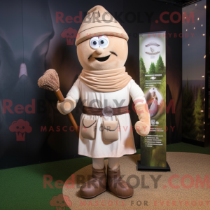 Beige sækkepibe maskot...