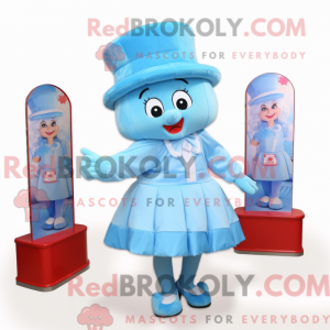 Postava maskota Sky Blue...