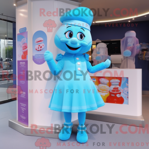 Sky Blue Candy Box máscara...