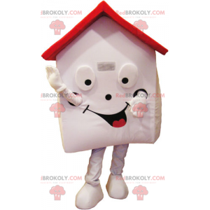 Mascote da casa com telhado vermelho - Redbrokoly.com