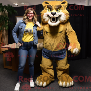Gold Werewolf maskot...