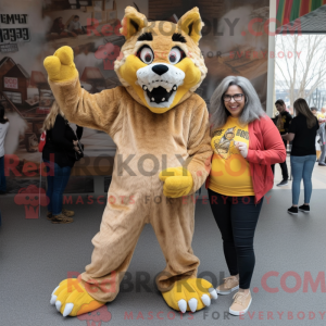 Gold Werewolf maskot...