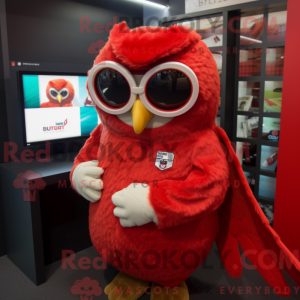 Red Owl maskotdraktfigur...