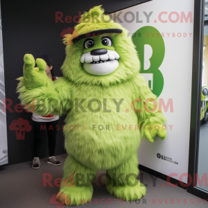 Postava maskota Lime Green...