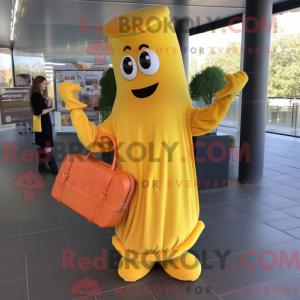 Yellow Currywurst mascot...