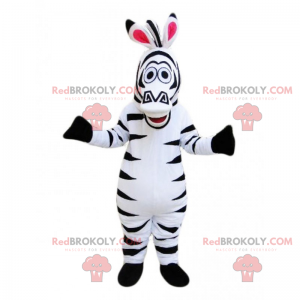 Marty the zebra mascot - Madagascar (the movie) - Redbrokoly.com