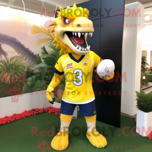 Personaggio mascotte giallo...