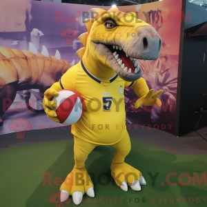 Personaggio mascotte giallo...