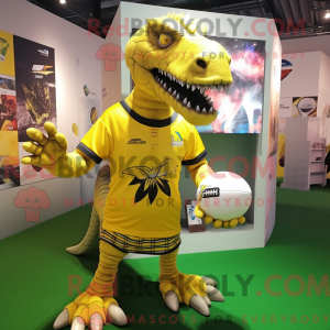Yellow Spinosaurus mascot...