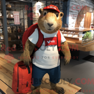 Postava maskota Capybara...
