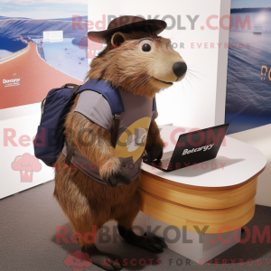 Capybara-maskotdraktfigur...