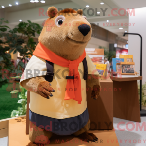 Capybara-maskotdraktfigur...