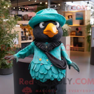 Turquoise Blackbird mascot...