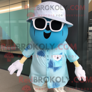 Cyan vandmænd maskot...