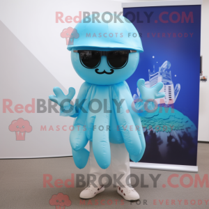 Cyan vandmænd maskot...