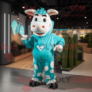 Disfraz de mascota de vaca...
