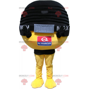 Mascote de microfone redondo - Redbrokoly.com