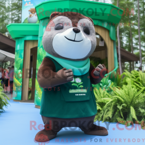 Forest Green Otter maskot...