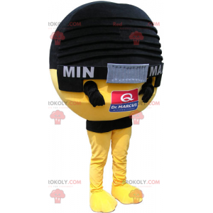 Kulatý mikrofon maskot - Redbrokoly.com