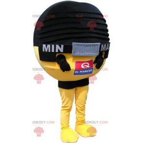 Kulatý mikrofon maskot - Redbrokoly.com