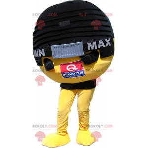 Kulatý mikrofon maskot - Redbrokoly.com