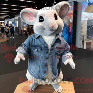 Hvid Chinchilla maskot...