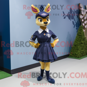 Navy Deer Maskottchen...