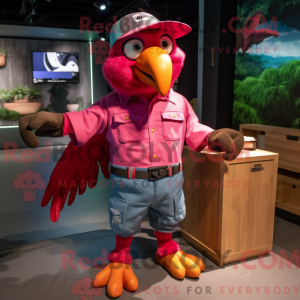 Magenta Macaw maskot...