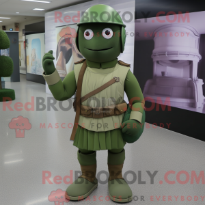 Oliven Roman Soldier maskot...