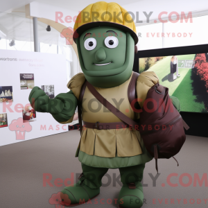Oliven Roman Soldier maskot...