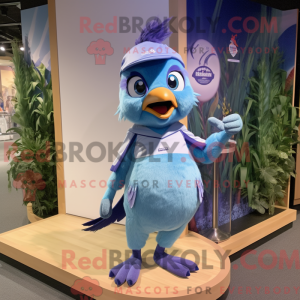 Lavender Blue Jay mascot...
