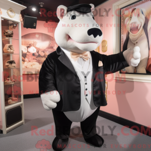 Peach Rhinoceros maskot...