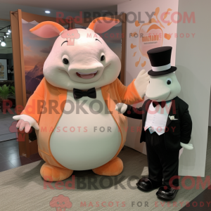 Peach Rhinoceros mascotte...