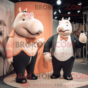 Peach Rhinoceros mascot...