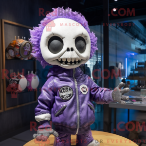 Lavender Skull mascot...