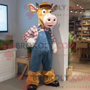 Jersey Cow maskot kostume...