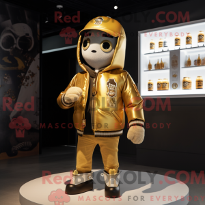 Gold Soda Can maskot...