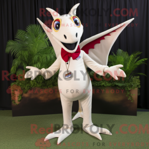 White Pterodactyl mascot...