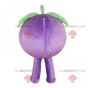 Mascote de mirtilo com cara de raiva - Redbrokoly.com
