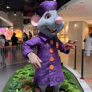 Personaggio mascotte viola...