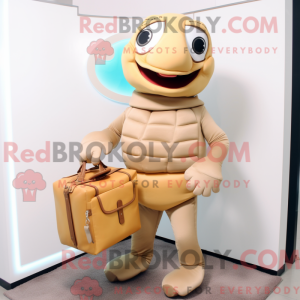 Beige Candy Box maskot...