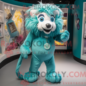 Postava maskota Teal Lion...