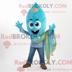 Cyan Falafel Maskottchen...