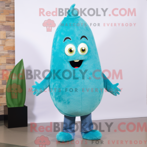 Cyan Falafel Maskottchen...
