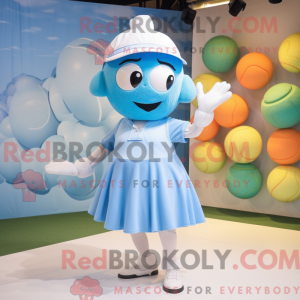 Sky Blue Golf Ball maskot...