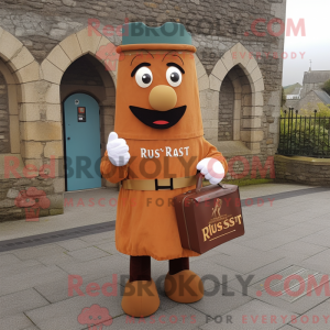 Rust Irish Castle mascot...