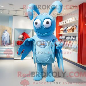 Sky Blue Lobster mascot...