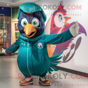 Costume mascotte de paon...