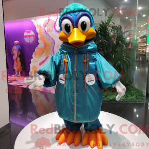 Costume mascotte de paon...